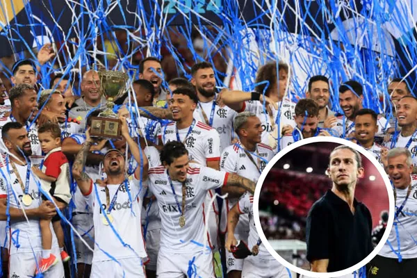 Jogadores do Mengão comemoram