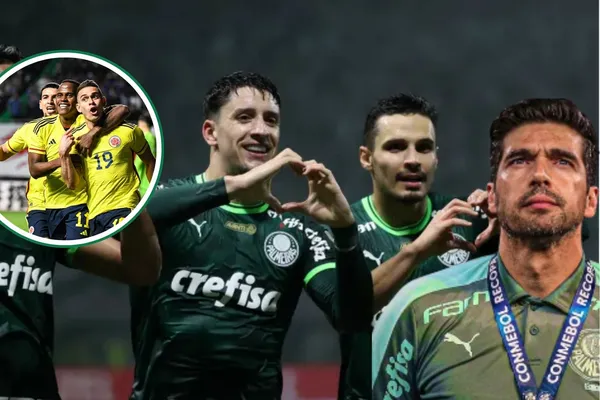 Jogadores do Palmeiras comemoram