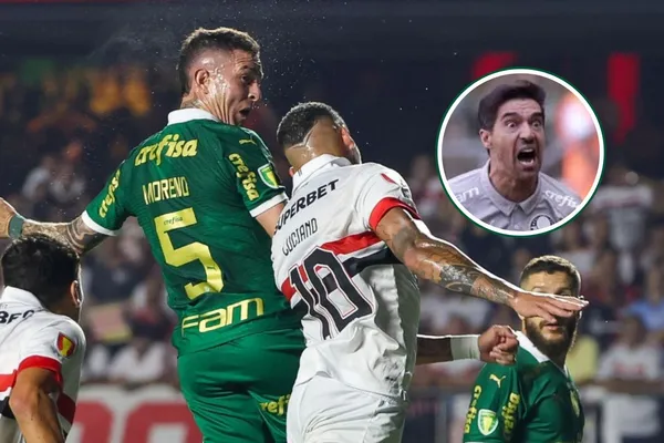 Jogadores do Palmeiras e São Paulo se enfrentam