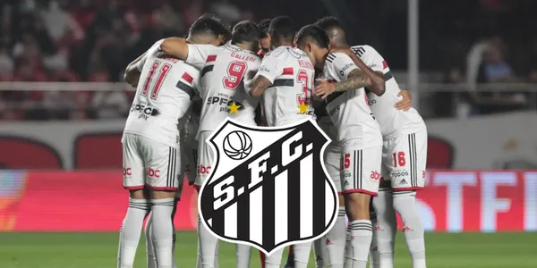 Jogadores do São Paulo antes de jogo