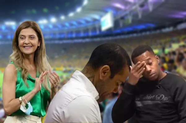Leila Pereira, Daniel Alves e Robinho