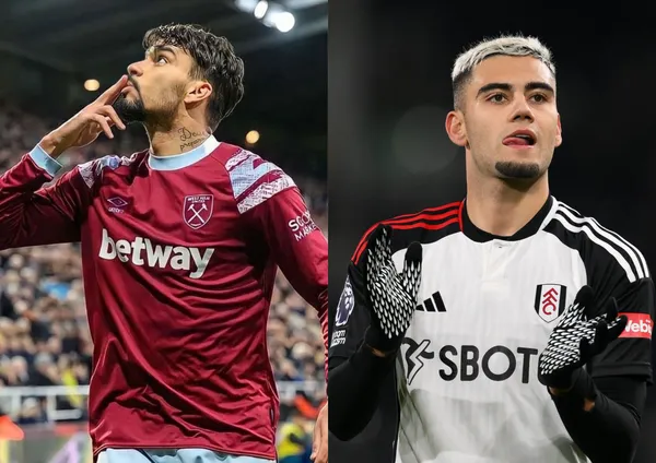 Lucas Paquetá e Andreas Pereira