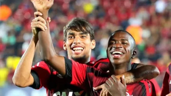 Lucas Paquetá e Vinicius Junior jogaram ao lado de nova estrela da Série B