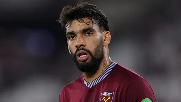 Lucas Paquetá em partida pelo West Ham. Foto: Justin Setterfield/Getty Images