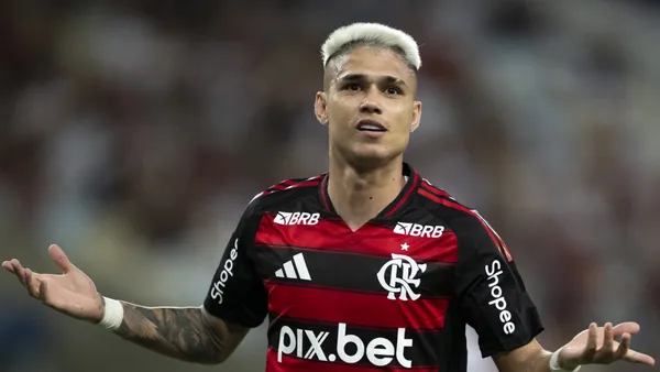 Luiz Araújo, jogador do Flamengo. Foto: Jorge Rodrigues/AGIF