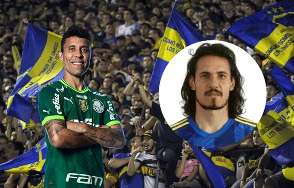 Marcos Rocha deu chapéu em Cavani em jogo contra o Boca Juniors, veja como o uruguaio reagiu
