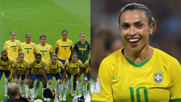 Marta e seleção brasileira.
