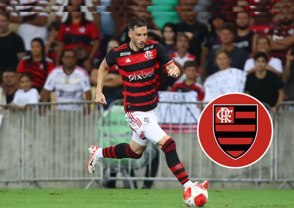 Matías Viña e o escudo do Flamengo