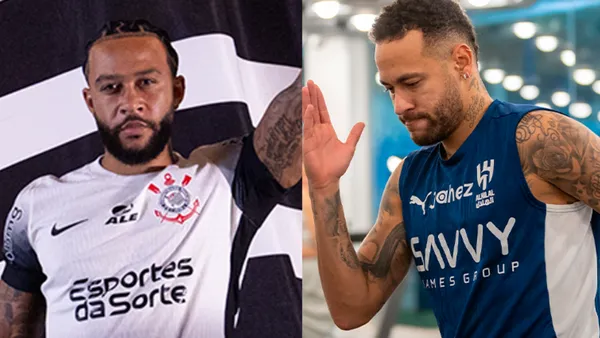 Memphis Depay e Neymar foram adversários na França