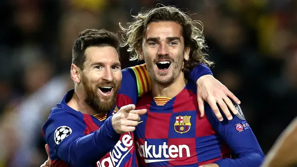 Messi e Griezmann deixaram o Barcelona no início e no final de agosto, respectivamente