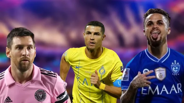 Michael faz gol contra time de Messi e celebra igual a Cristiano Ronaldo