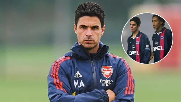 Mikel Arteta - Ronaldinho (Foto: Arsenal)