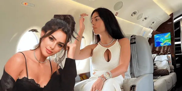 Modelo brasileira vive com poucos luxos apesar de ser milionária, enquanto Georgina apareceu com esse luxo