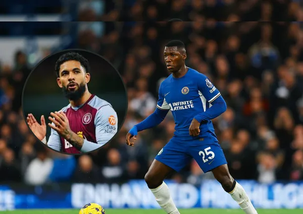 Móises Caicedo e ao lado Douglas Luiz