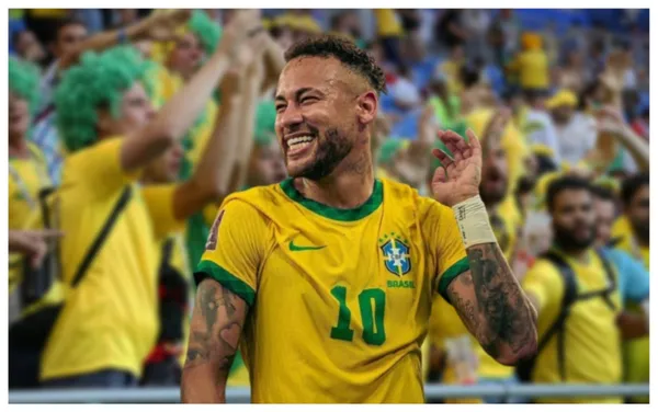 Neymar com a camisa da Seleção Brasileira