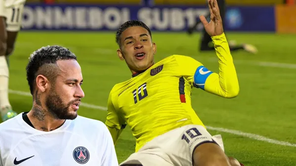 Neymar e Kendry Paez