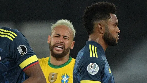 Neymar e Miguel Borja quase trocaram socos ao final do duelo