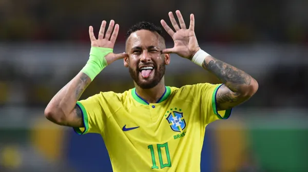 Neymar em ação pela Seleção Brasileira. Foto: Xavier Laine/Getty Images