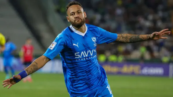 Neymar em ação pelo Al-Hilal