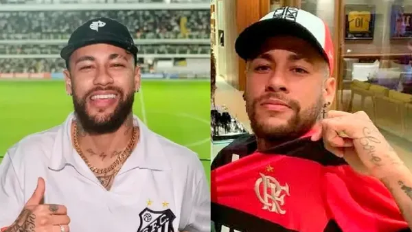 Neymar entre Santos e Flamengo