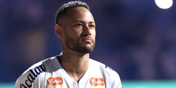 Neymar fala após eliminação no Paulistão (Foto: Santos)