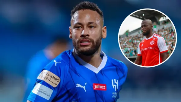 Neymar no Al-Hilal e Enner Valencia com a camisa do Inter