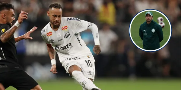 Neymar recebe recado de treinador do Palmeiras (Foto: Santos)