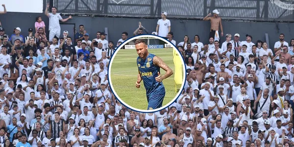 Neymar se prepara para o próximo jogo (Foto: Santos)