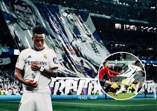 O atacante foi destaque na partida e eleito o melhor jogador em campo