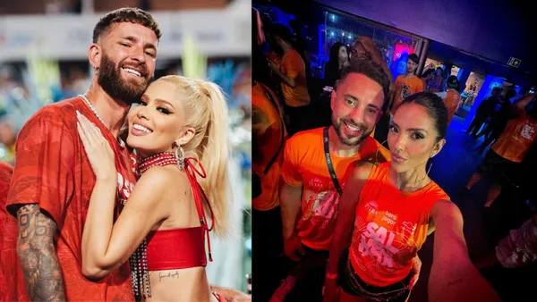 O carnaval de Léo Pereira e Karoline e Everton Ribeiro e Marília Nery