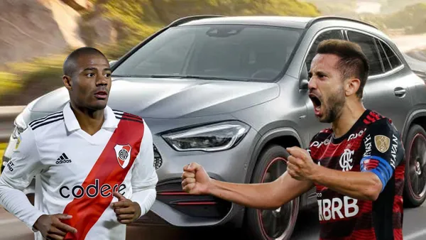 O carro de Everton Ribeiro é uma Mercedes GLA