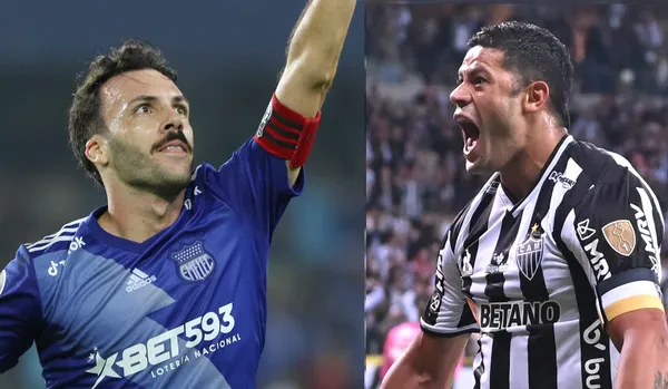 O Emelec oitavos de final da Copa Libertadores contra o Mineiro.