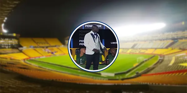 O estilo do treinador do Barcelona de Guayaquil (Foto: Barcelona de Guayaquil e Conmebol)