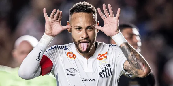 O feito de Neymar pelo Santos (Foto: Santos)