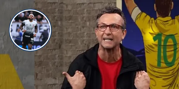 O que Neto disse sobre Depay (Foto: Band e Corinthians)