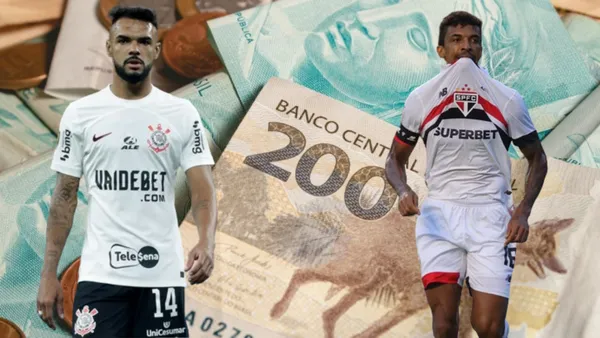 O salário de Raniele no Corinthians e o de Luiz Gustavo no São Paulo
