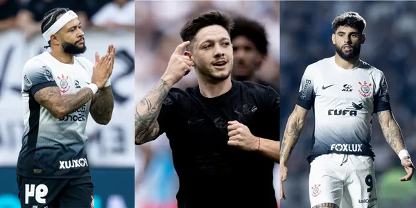 Os números do trio ofensivo do Corinthians