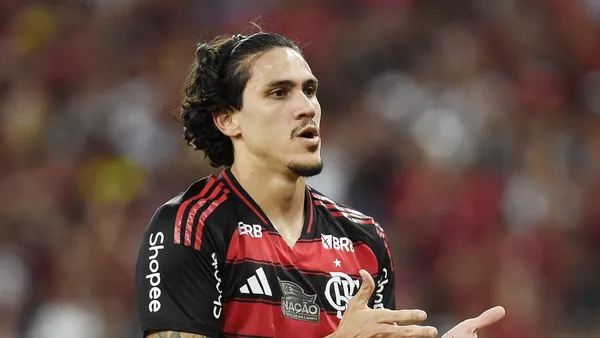 Pedro comemora em Flamengo x Juventude. Foto: André Durão