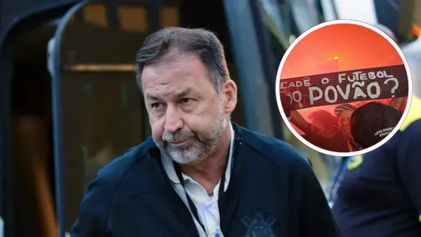 Presidente do Corinthians, Augusto Melo, é alvo de críticas