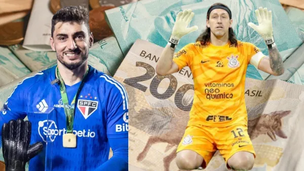 Rafael do São Paulo e Cássio do Corinthians