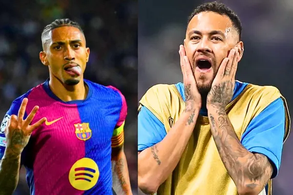 Raphinha e Neymar vivem fases diferentes