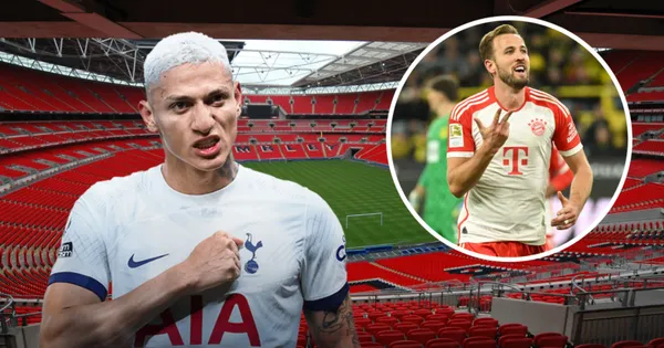 Richarlison e Harry Kane