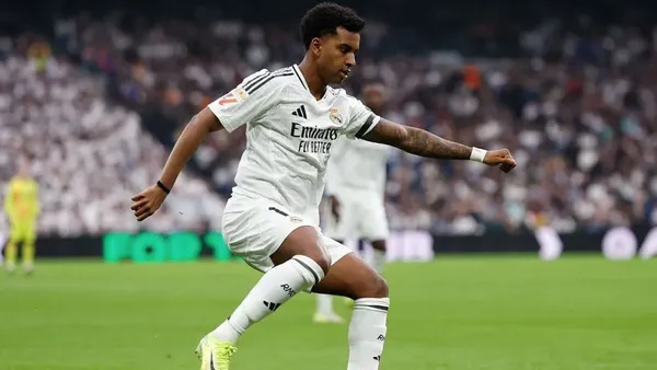 Rodrygo em ação pelo Real Madrid