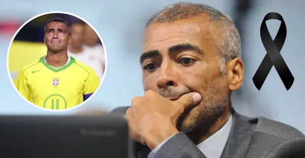 Romário com a camisa da Seleção Brasileira