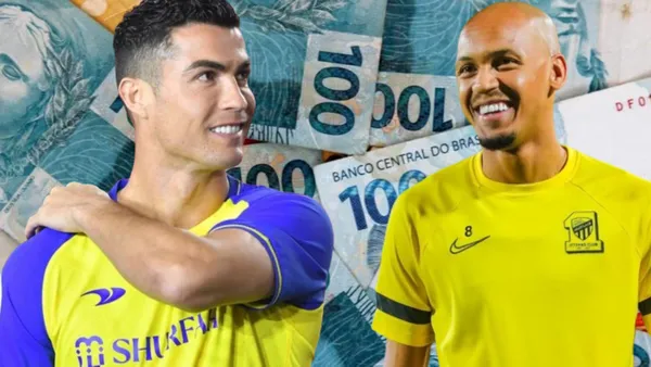 Salário de Cristiano Ronaldo no Al-Nassr e de Fabinho no Al-Ittihad