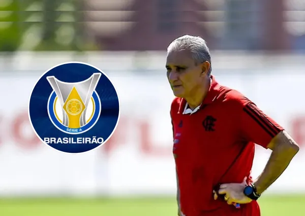 Tite e ao lado o logo do Campeonato Brasileiro