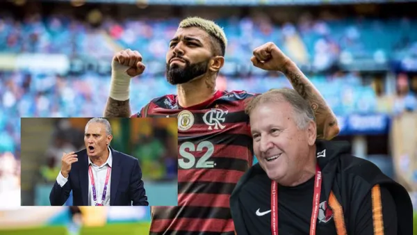 Tite - Zico - Gabigol (Foto: Flamengo)