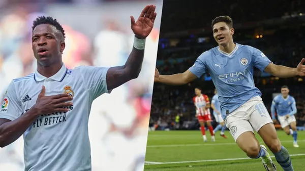 Vini Jr e Julián Álvarez