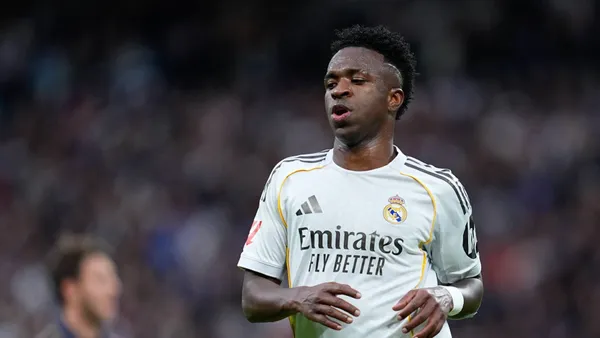 Vini Jr. em partida pelo Real Madrid. Foto: Imago