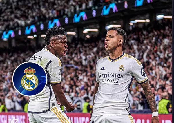Vini Jr., Rodrygo e o escudo do Real Madrid